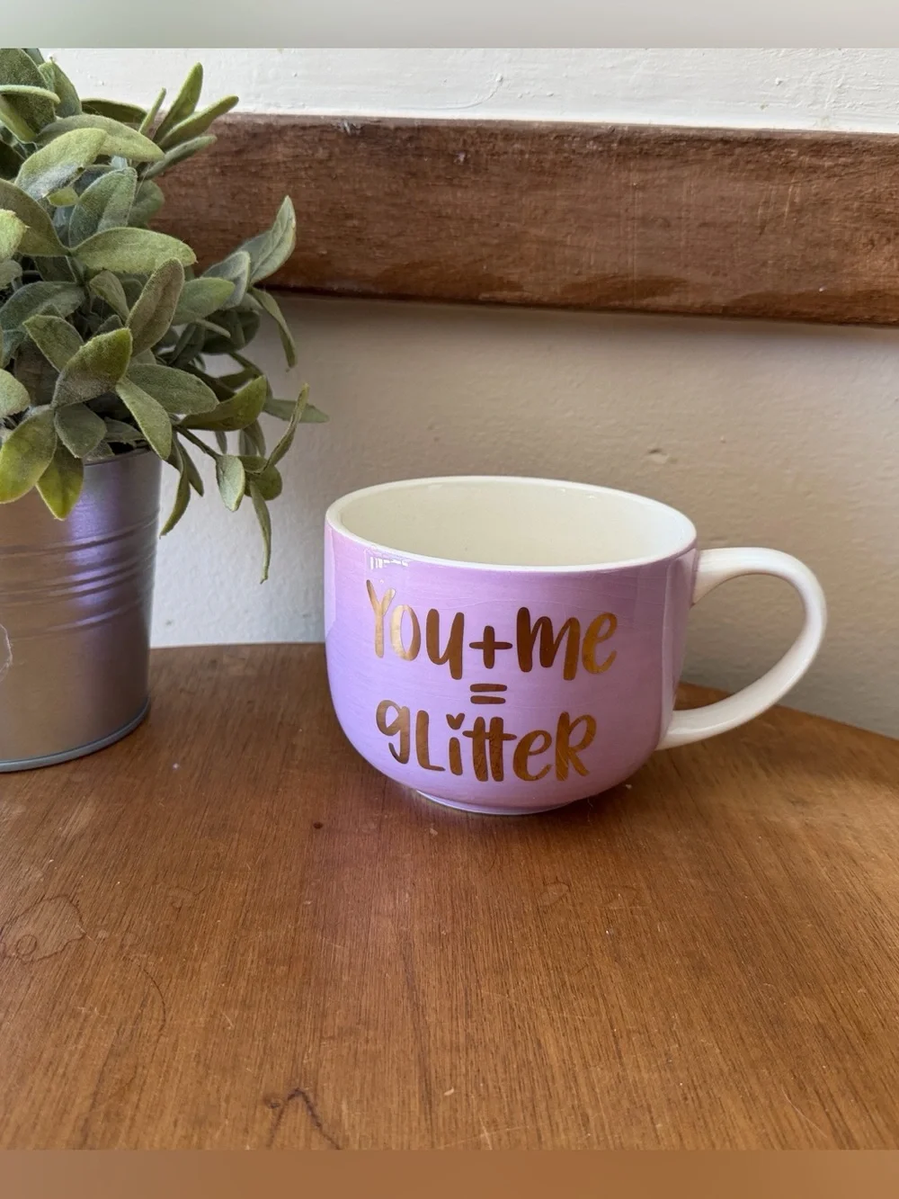 Target Lavender Ceramic Mug with Gold Lettering valentines